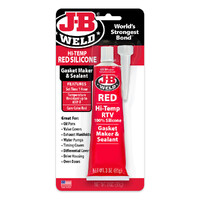 JB WELD HI-TEMP RED RTV SILICONE SEALANT 85G