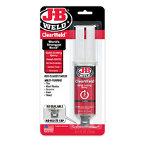 JB WELD CLEAR WELD EPOXY GLUE 25ML SYRINGE