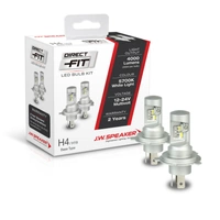 JW Speaker H4 Led Direct Fit Headlight Globe Kit 2pc 12/24v