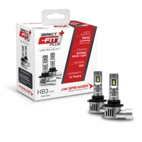 JW Speaker HB3 Led Direct Fit Plus Globe Kit 2pc 12v 5600 Lumens