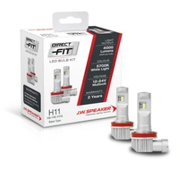 JW Speaker H8/9/11/16 Led Direct Fit Globe Kit  2pc 12/24v 4000 Lumens
