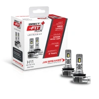 JW Speaker H8/9/11/16 Led Direct Fit Plus Globe Kit 2pc 12v 5600 Lumens