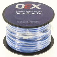 OEX 3MM SINGLE CORE CABLE 7M BLUE