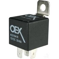 OEX 12V 30/40A 5 PIN CHANGE OVER RELAY