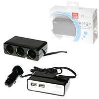 AERPRO TRIPLE SOCKET & USB ADAPTOR