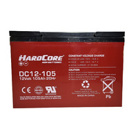 HARDCORE 12V MF70ZZ AGM DEEP CYCLE BATTERY 105Ah