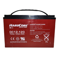 HARDCORE 12V AGM DEEP CYCLE BATTERY 120Ah