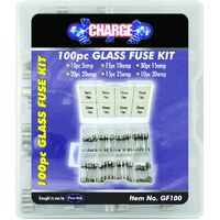 CHARGE GLASS FUSE KIT 100PC