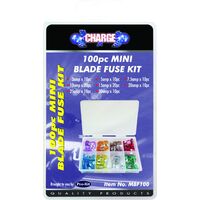 CHARGE MINI BLADE FUSE KIT 100PC