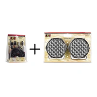LED Autolamps 9" Driving Light & Harness Combo